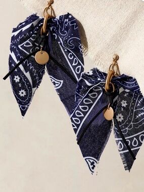 NWT Free People Ariana Ost Mae Scarf Dangle Earrings